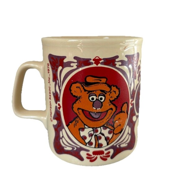 Vintage 1978 Fozzie Bear Mug The Muppet Show Jim Henson Kiln Craft Made England - Picture 1 of 11